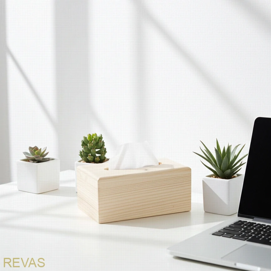 Dřevěná krabička na kapesníky KAPESNÍKOVNÍK, rozměr 24,5 x 13,5 x 9,5 cm