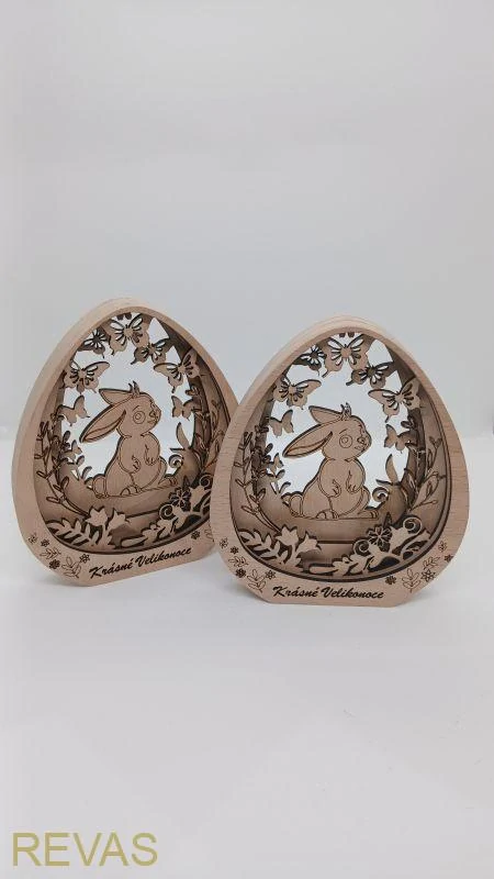 Velikonoční dekorace pro děti – vajíčko se zajíčkem a květinami