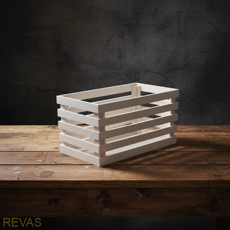 Farmářská dřevěná bedýnka LAŤKOVÁ 35x20x19,5cm