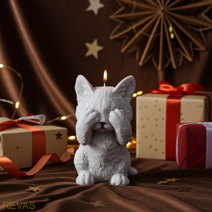 Svíčka KOČIČKA malá, výška 13 cm