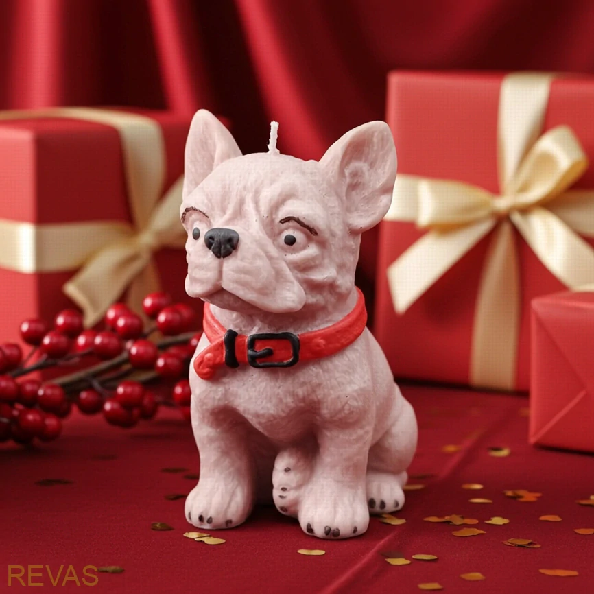 Svíčka BULDOČEK, výška 9,5 cm