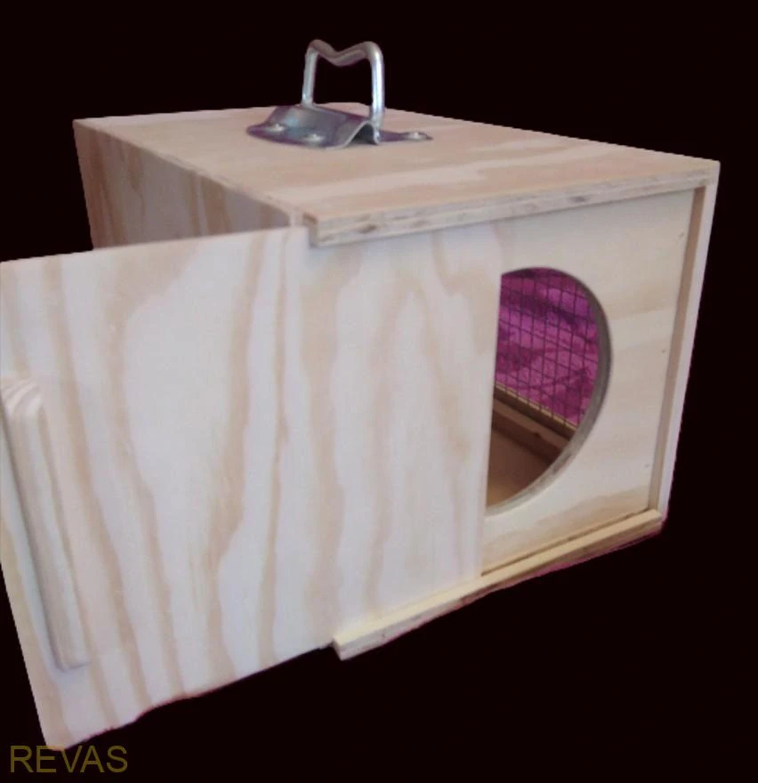 Dřevěná přepravka, přenoska pro ptáky, hlodavce, zakrslé králíky