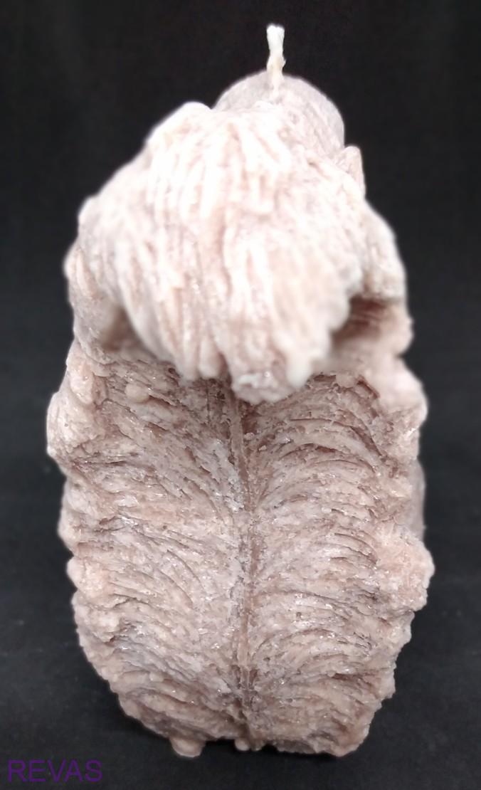 Svíčka veverka z palmového vosku, výška 10 cm