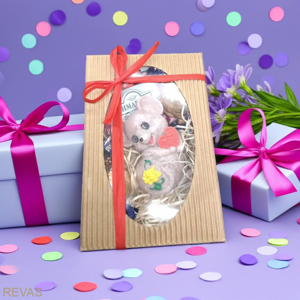 Dárková kazeta veselá myška se srdíčkem