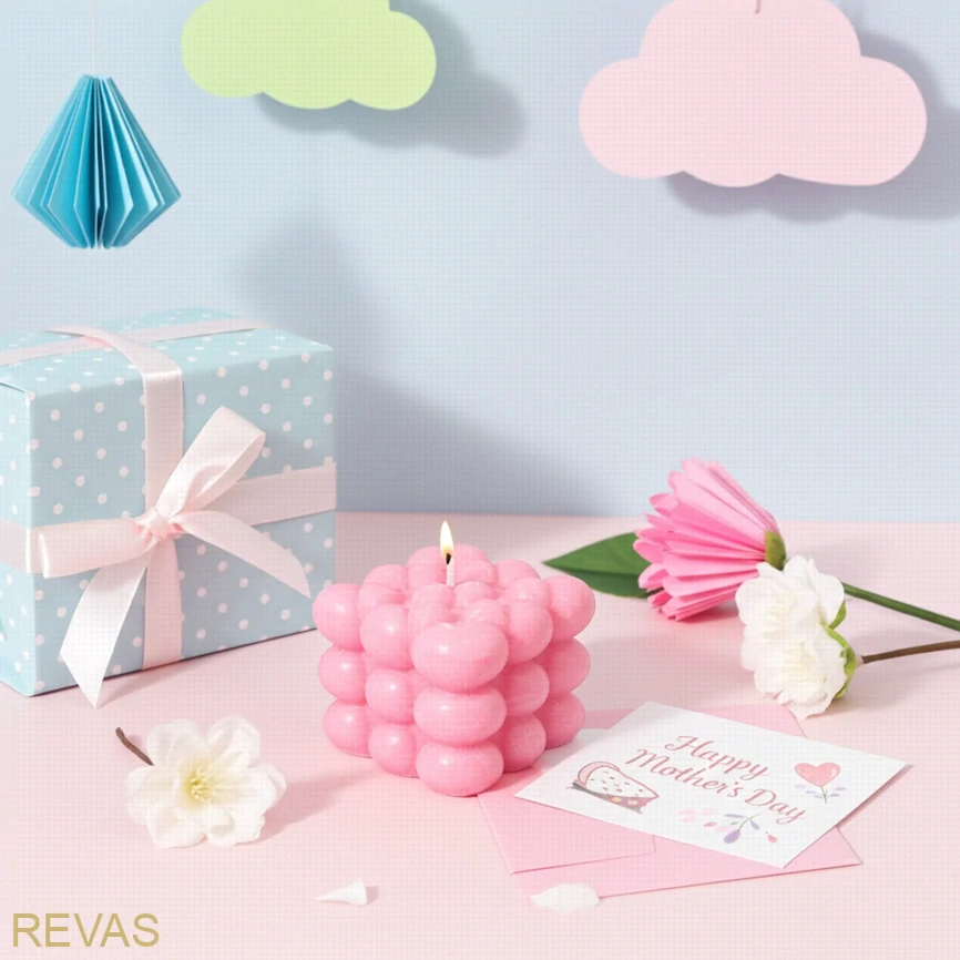 Svíčka Bubble Hearts-BUBLINKOVÉ SRDCE