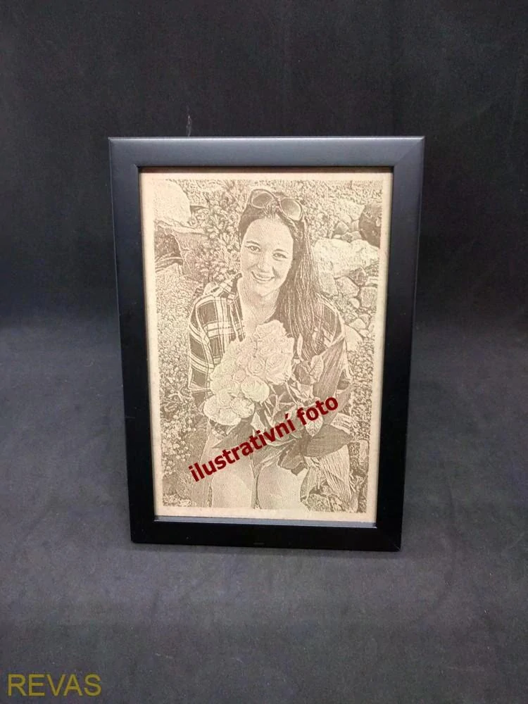 Vypalované (gravírované) fotografie do dřeva - STANDARDNÍ rozměr 