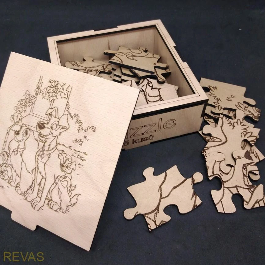 Dřevěné puzzle pro děti – 25 dílků z kvalitní bukové překližky