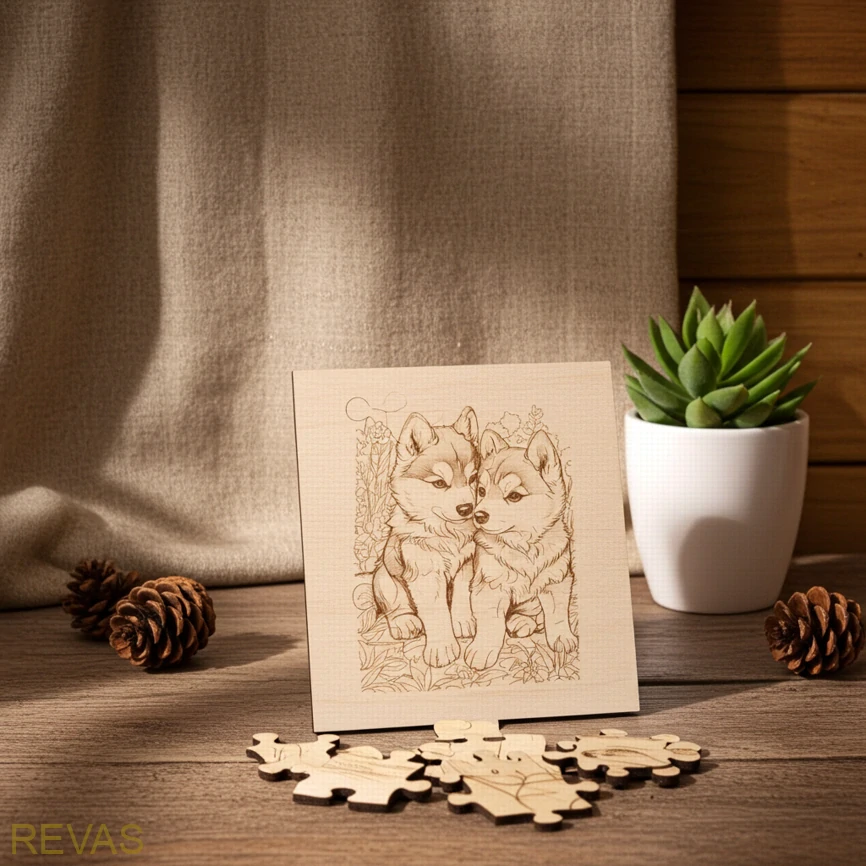 Dřevěné puzzle pro děti – 60 dílků z kvalitní bukové překližky