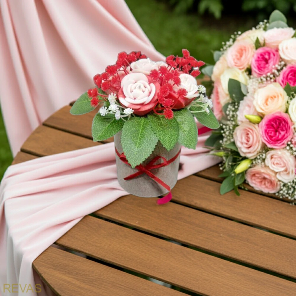 Dárková kytice ze svíček - Růže