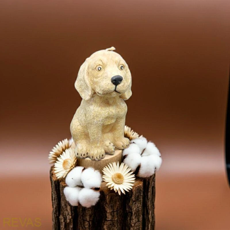 Svíčka Pejsek palmový vosk, výška 15 cm