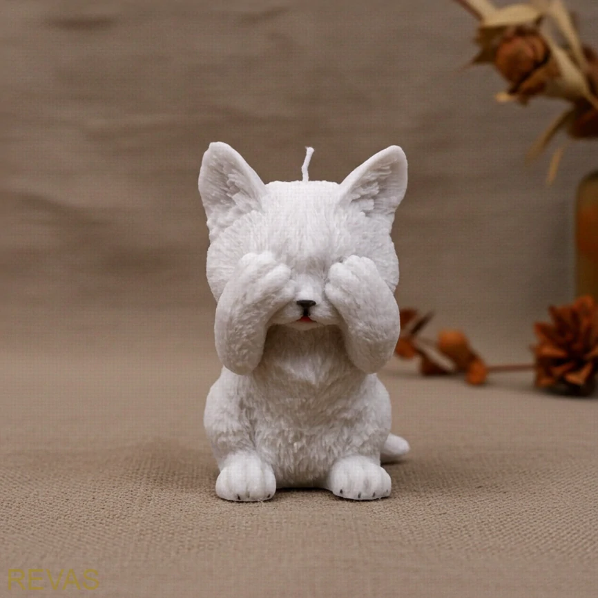 Svíčka KOČIČKA malá, výška 13 cm