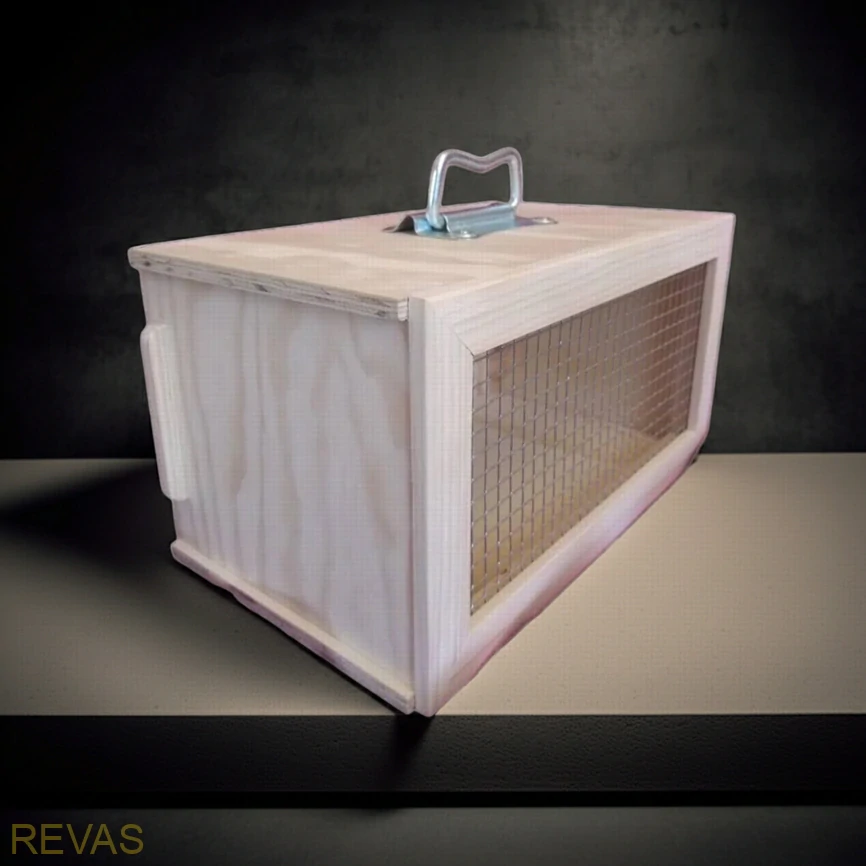 Dřevěná přepravka, přenoska pro ptáky, hlodavce, zakrslé králíky