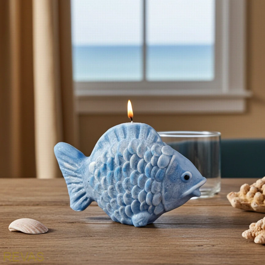 Svíčka kapr – palmový vosk