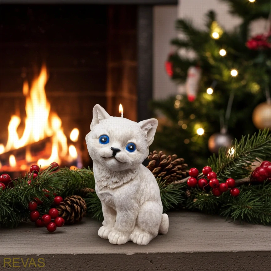 Svíčka kočička Číča, výška 19 cm