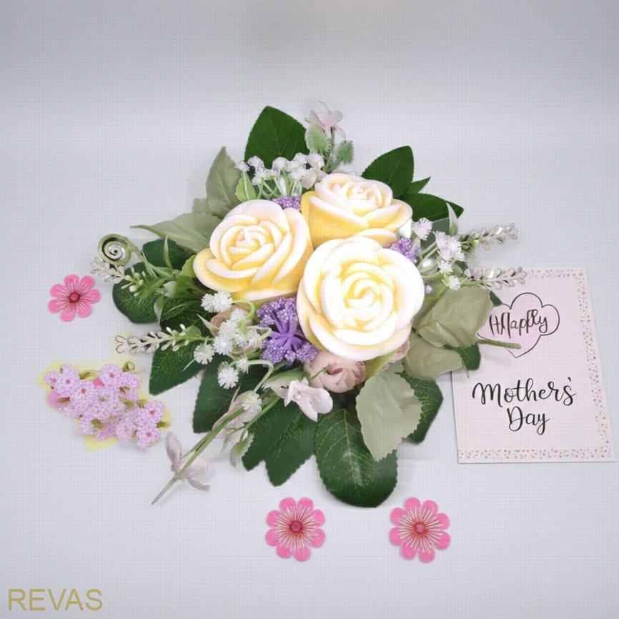 Dárková kytice ze svíček - Růže