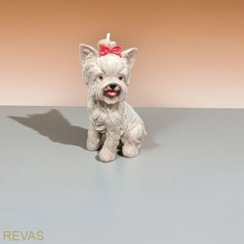 Svíčka pejsek JORKŠÍR, výška 13 cm