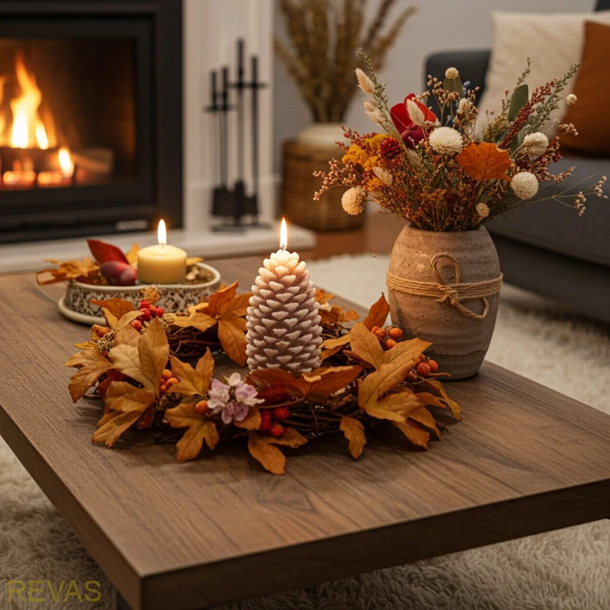 Svíčka šiška, výška 11 cm palmový vosk