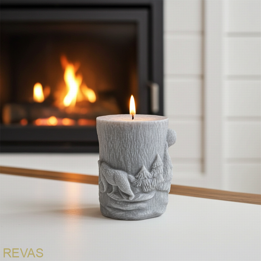 Svíčka medvědi, výška 10 cm palmový vosk