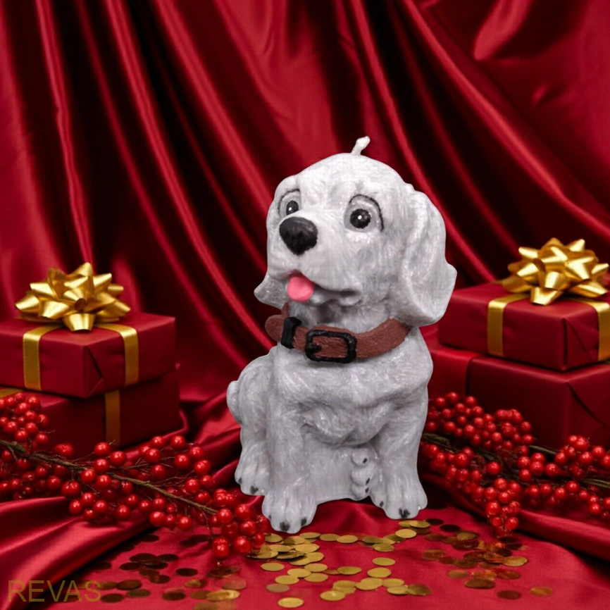 Svíčka PEJSEK, výška 14 cm