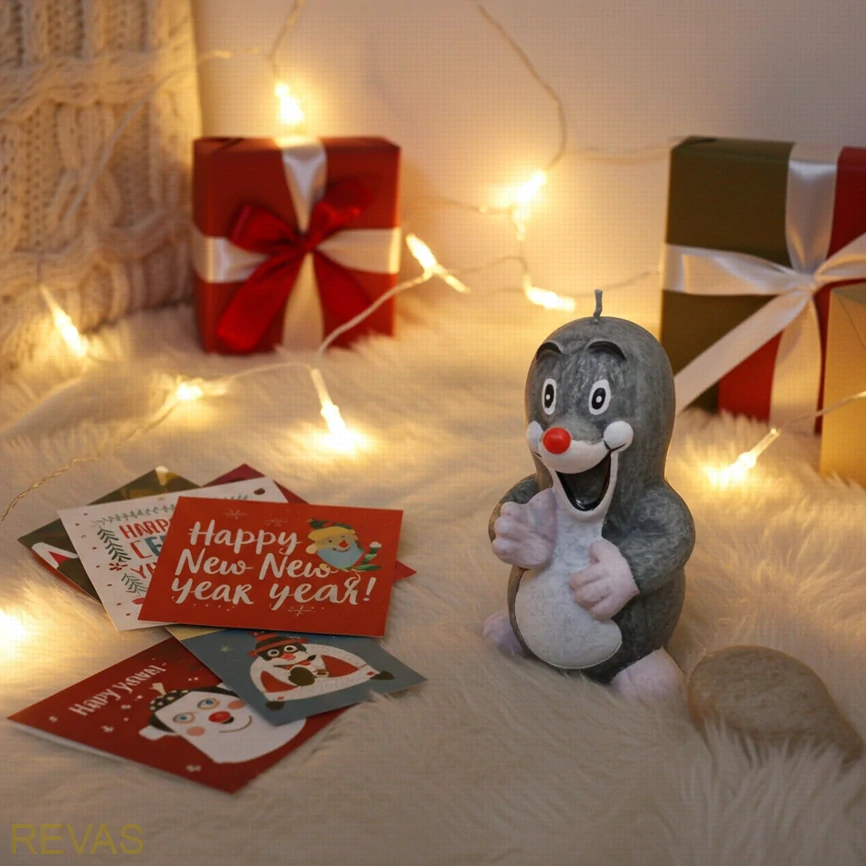 Svíčka Krteček z palmového vosku