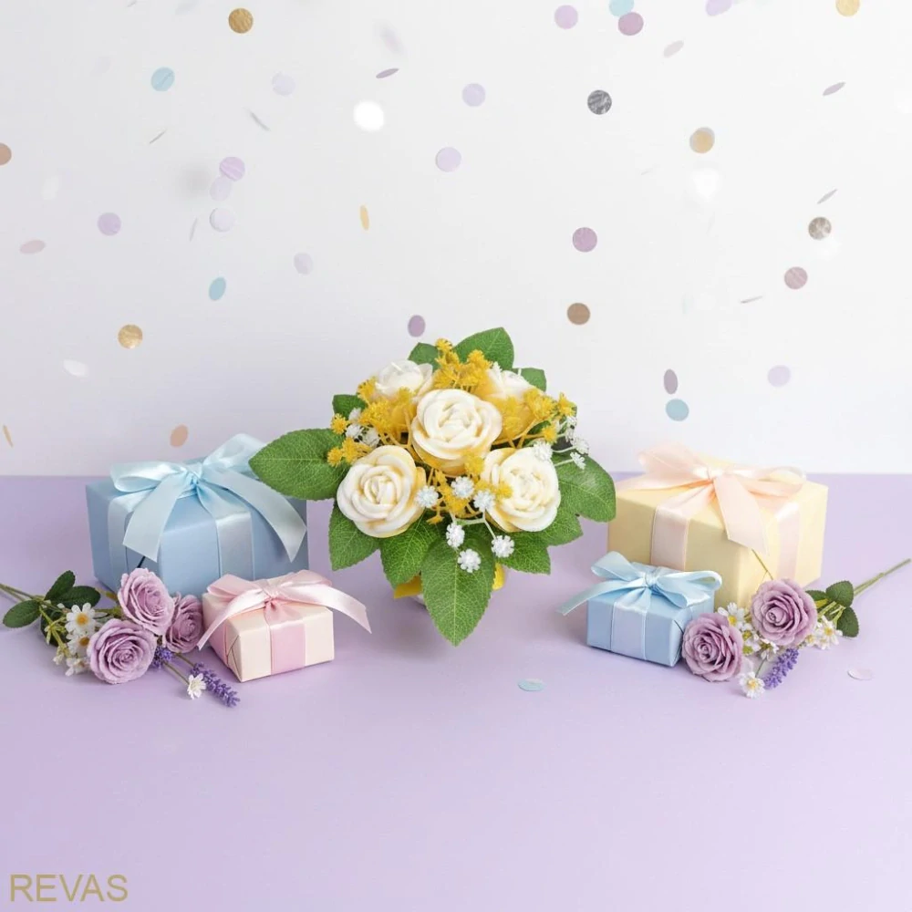 Dárková kytice ze svíček - Růže