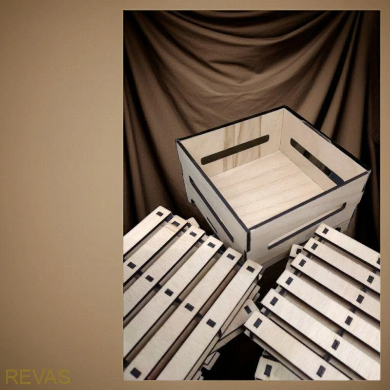 Dřevěné podtácky z borovicové překližky – sada podtácků ve tvaru mini palet