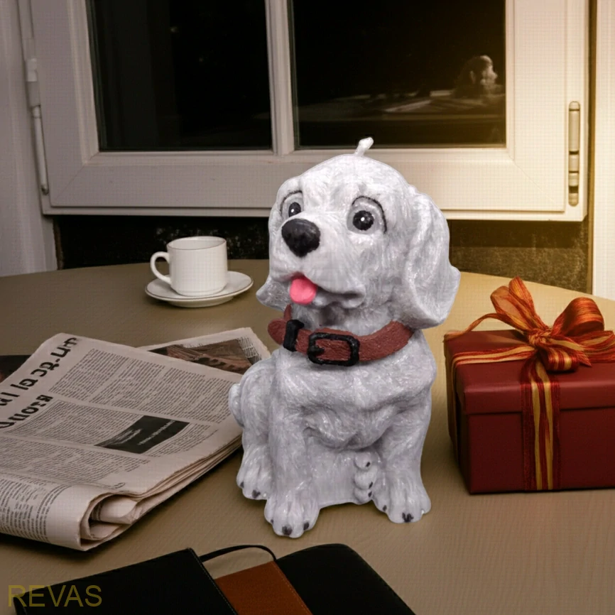 Svíčka PEJSEK, výška 14 cm