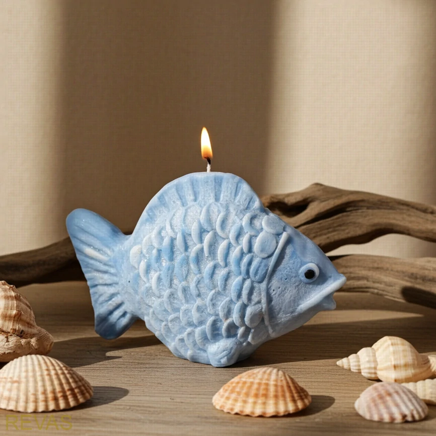 Svíčka kapr – palmový vosk