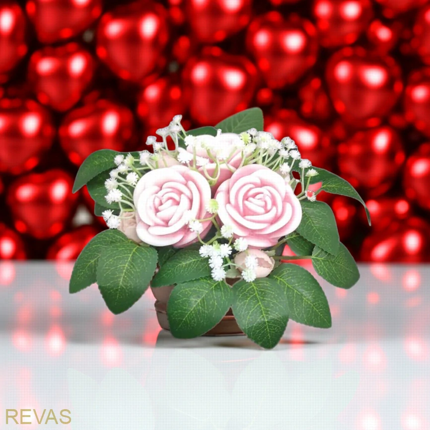 Dárková kytice ze svíček - Růže