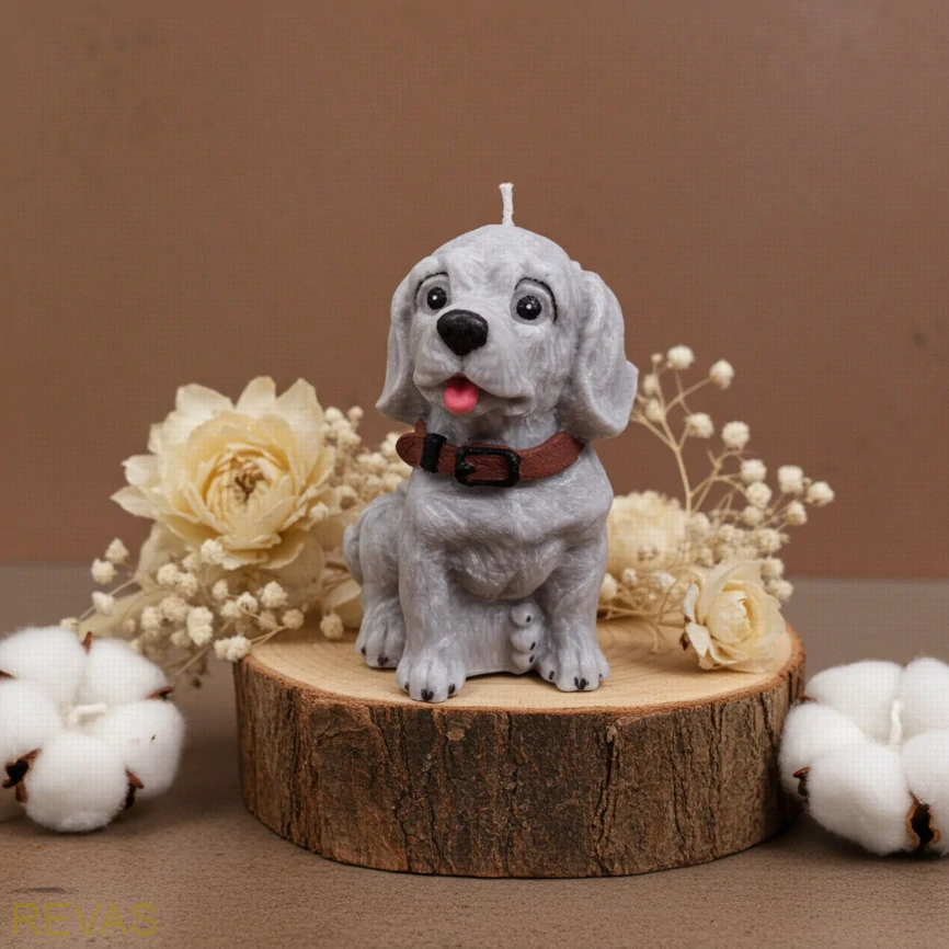 Svíčka PEJSEK, výška 14 cm