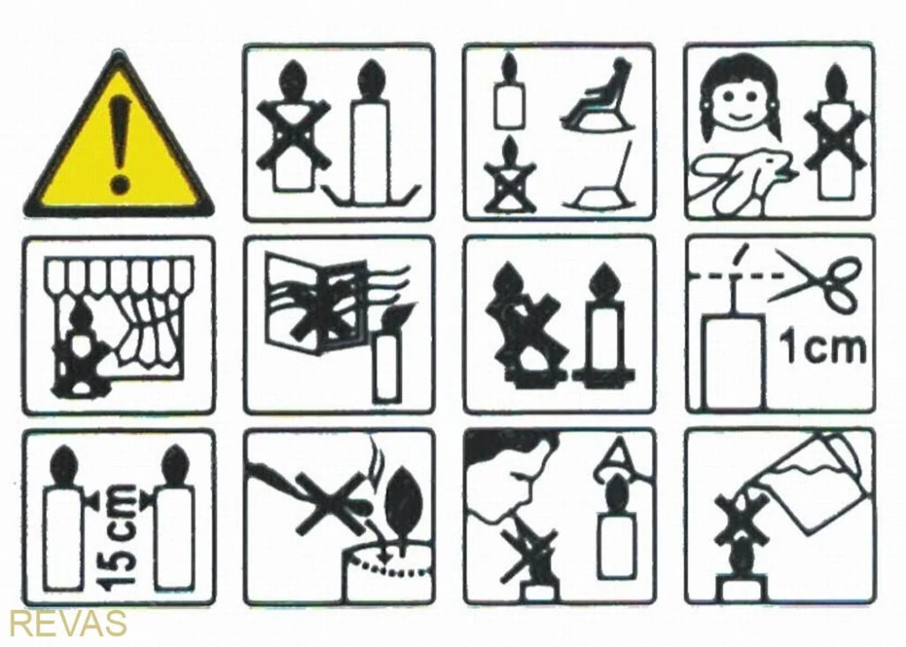 Svíčka z palmového vosku – pletená rukavice | Ručně vyrobená vánoční dekorace