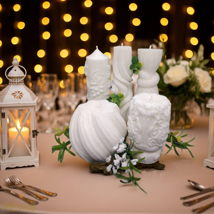 Svíčky na svatbu – svatební dekorace a výzdoba
