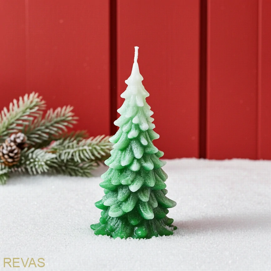 Svíčka stromeček, výška 11 cm palmový vosk