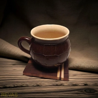 Dřevěný podtácek pod hrnek – 1 kus 9,5 x 9,5 cm