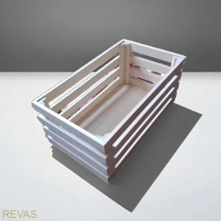 Farmářská dřevěná bedýnka LAŤKOVÁ 35x20x11 cm