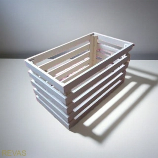 Farmářská dřevěná bedýnka LAŤKOVÁ 35x20x19,5cm