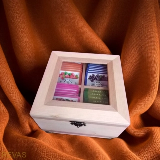 Krabička na čaj čajovník rozměr 16x16x10 cm