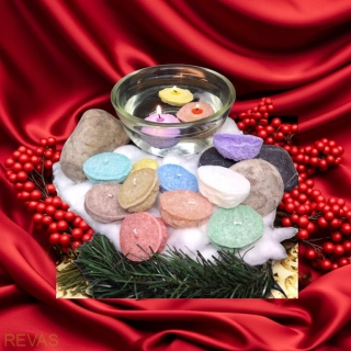 Plovoucí svíčka ořechová skořápka – palmový vosk