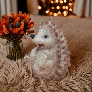 Svíčka ježeček, výška 15 cm