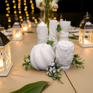 Svíčky na svatbu – svatební dekorace a výzdoba