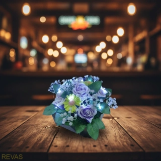 Dárková kytice ze svíček se světýlky