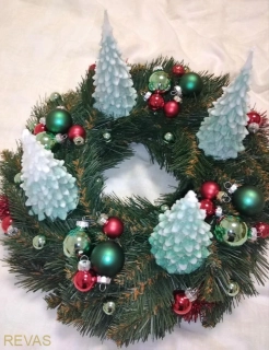 Adventní věnec stromečky