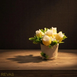 Dárková kytice tulipánů z palmového vosku – ručně vyráběné svíčky